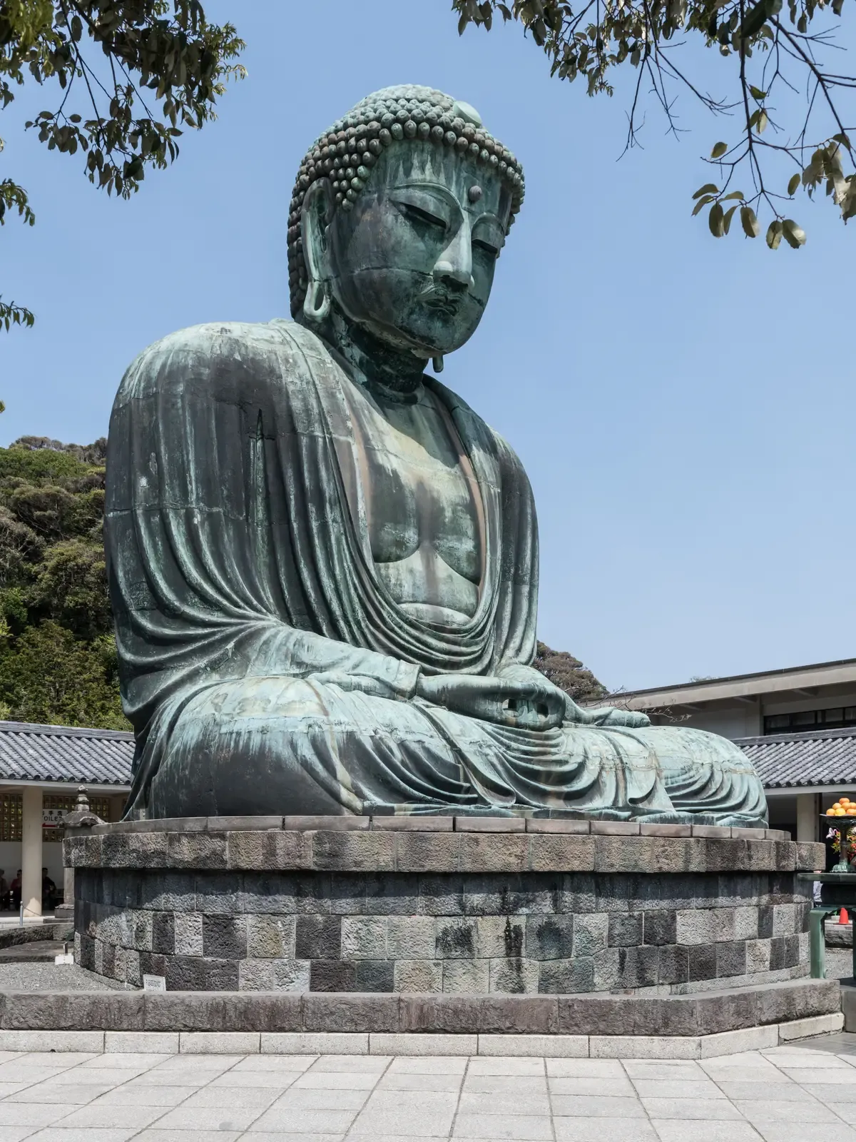 The bronze Great Buddha of Kotoku-in in Kamakura, a day trip from Tokyo by JR train